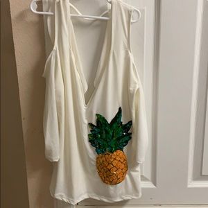 Half sleeved pineapple shirt
